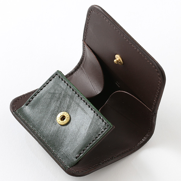  小銭入れ メンズ ブランド 本革 ブライドルレザー コインケース グリーン 緑色 日本製 オシャレ 高級 財布 シンプル 大人 ファイブウッズ(FIVE WOODS) CASK(キャスク) #38062