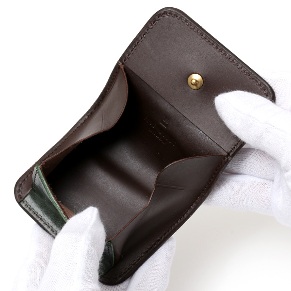  小銭入れ メンズ ブランド 本革 ブライドルレザー コインケース グリーン 緑色 日本製 オシャレ 高級 財布 シンプル 大人 ファイブウッズ(FIVE WOODS) CASK(キャスク) #38062
