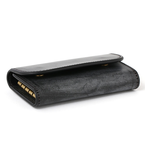  キーケース メンズ 本革 ブライドルレザー ブランド ブラック 黒 黒色 日本製 オシャレ 高級 鍵 ケース 入れ物 プレゼント オールレザー ファイブウッズ(FIVE WOODS) CASK(キャスク) #38063