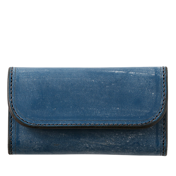 ファイブウッズ(FIVE WOODS) CASK(キャスク) ブライドルレザー キーケース ブルー