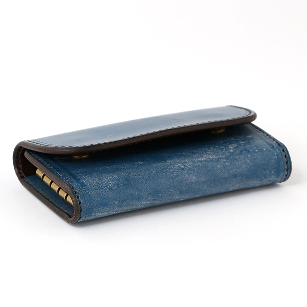  キーケース メンズ 本革 ブライドルレザー ブランド ブルー ネイビー 青色 日本製 オシャレ 高級 鍵 ケース 入れ物 プレゼント オールレザー ファイブウッズ(FIVE WOODS) CASK(キャスク) #38063