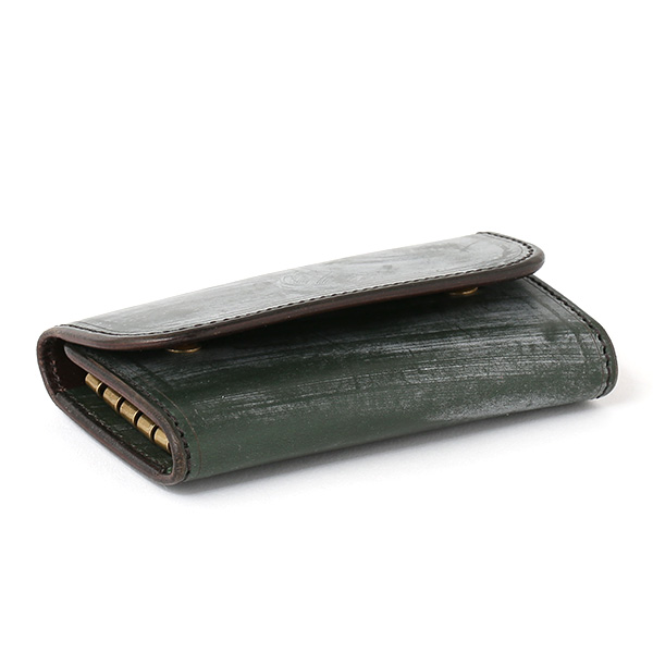  キーケース メンズ 本革 ブライドルレザー ブランド グリーン 緑色 日本製 オシャレ 高級 鍵 ケース 入れ物 プレゼント オールレザー ファイブウッズ(FIVE WOODS) CASK(キャスク) #38063