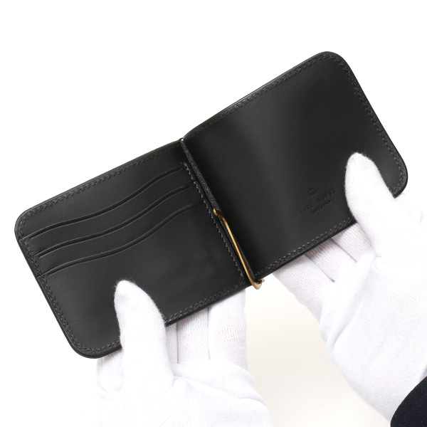  マネークリップ メンズ 本革 ブライドルレザー ブランド ブラック 黒 黒色 カード収納可 お札挟み オールレザー オシャレ 高級 プレゼント ファイブウッズ(FIVE WOODS) CASK(キャスク) #38064