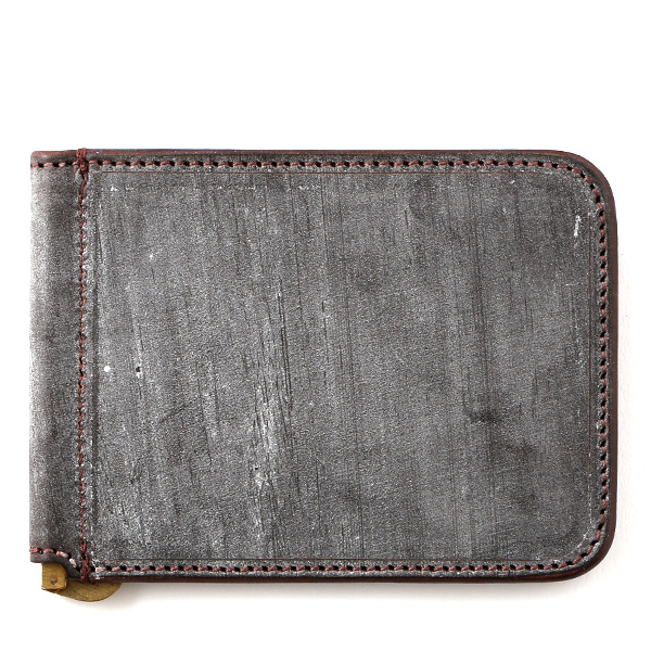 ファイブウッズ(FIVE WOODS) CASK(キャスク) ブライドルレザー マネークリップ ダークブラウン