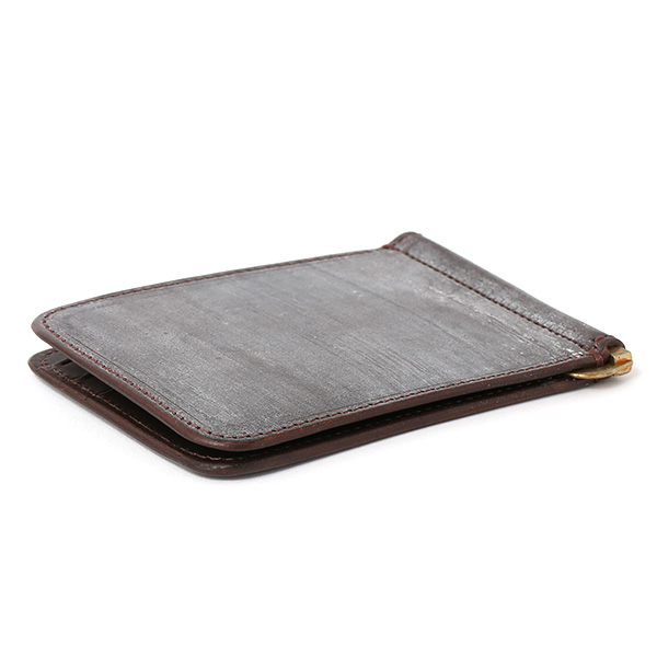  マネークリップ メンズ 本革 ブライドルレザー ブランド ダークブラウン ブラウン 茶 茶色 カード収納可 お札挟み オールレザー オシャレ 高級 プレゼント ファイブウッズ(FIVE WOODS) CASK(キャスク) #38064