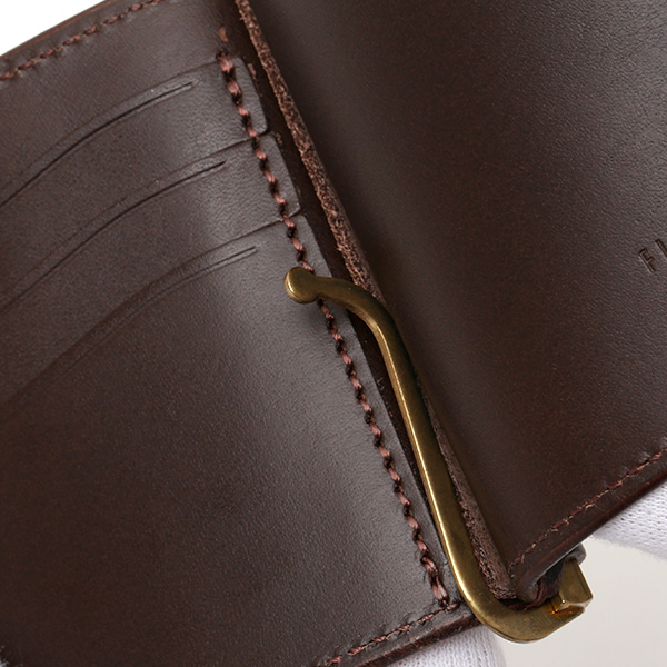  マネークリップ メンズ 本革 ブライドルレザー ブランド ダークブラウン ブラウン 茶 茶色 カード収納可 お札挟み オールレザー オシャレ 高級 プレゼント ファイブウッズ(FIVE WOODS) CASK(キャスク) #38064