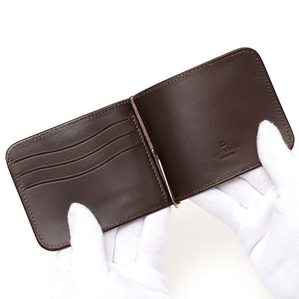  マネークリップ メンズ 本革 ブライドルレザー ブランド ブルー ネイビー 青色 カード収納可 お札挟み オールレザー オシャレ 高級 プレゼント ファイブウッズ(FIVE WOODS) CASK(キャスク) #38064