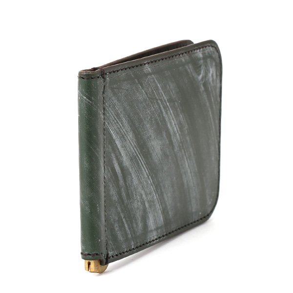  マネークリップ メンズ 本革 ブライドルレザー ブランド グリーン 緑色 カード収納可 お札挟み オールレザー オシャレ 高級 プレゼント ファイブウッズ(FIVE WOODS) CASK(キャスク) #38064