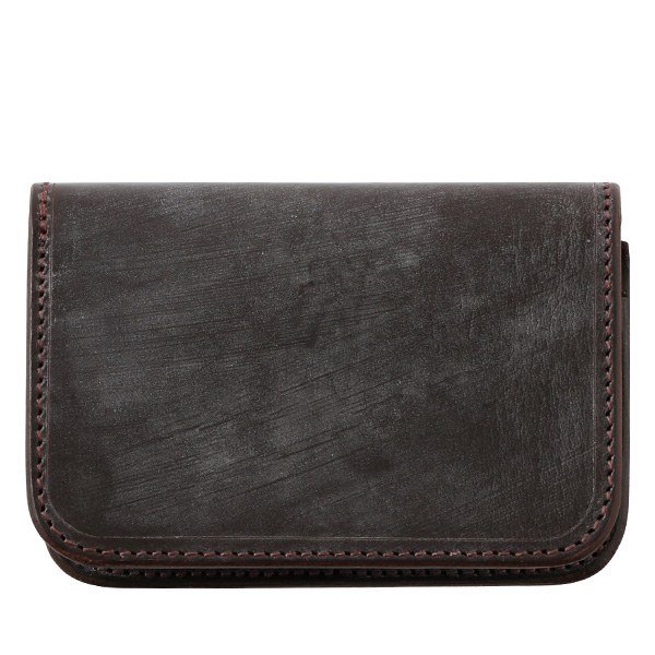 ファイブウッズ(FIVE WOODS) CASK(キャスク) ブライドルレザー カードケース ダークブラウン