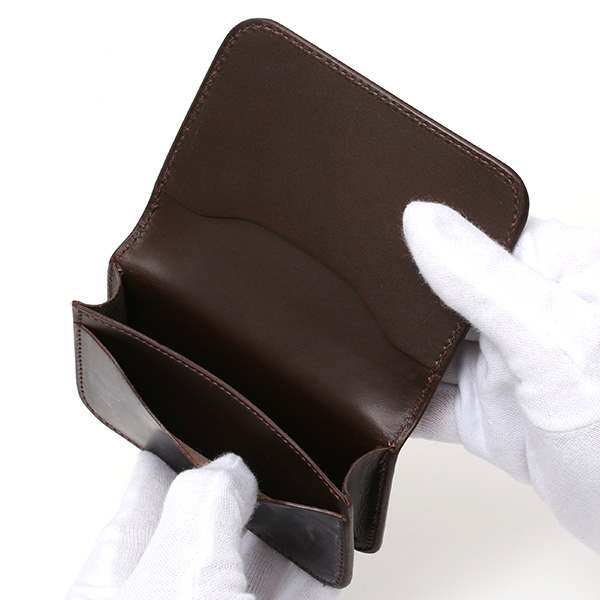  名刺入れ メンズ 本革 ブライドルレザー ブランド ダークブラウン ブラウン 茶 茶色 カードケース オールレザー オシャレ 高級 プレゼント ファイブウッズ(FIVE WOODS) CASK(キャスク) #38065