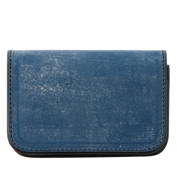 ファイブウッズ(FIVE WOODS) CASK(キャスク) ブライドルレザー カードケース ブルー