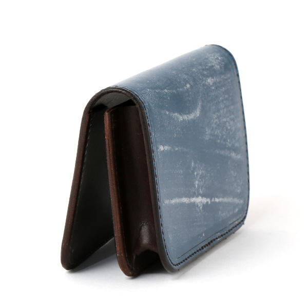  名刺入れ メンズ 本革 ブライドルレザー ブランド ブルー ネイビー 青色 カードケース オールレザー オシャレ 高級 プレゼント ファイブウッズ(FIVE WOODS) CASK(キャスク) #38065