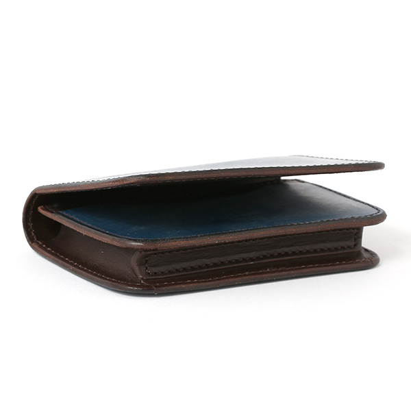  名刺入れ メンズ 本革 ブライドルレザー ブランド ブルー ネイビー 青色 カードケース オールレザー オシャレ 高級 プレゼント ファイブウッズ(FIVE WOODS) CASK(キャスク) #38065