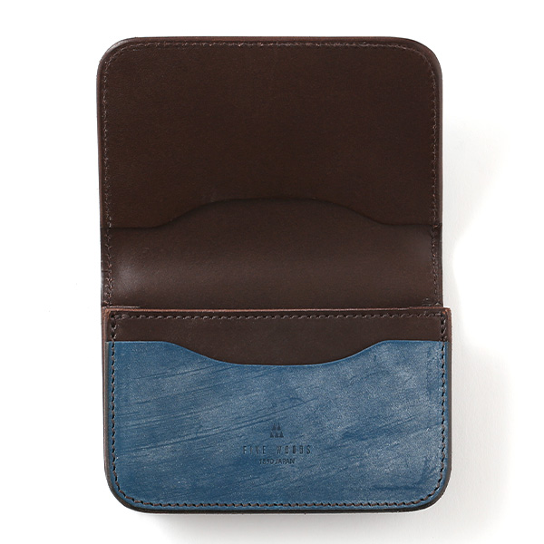  名刺入れ メンズ 本革 ブライドルレザー ブランド ブルー ネイビー 青色 カードケース オールレザー オシャレ 高級 プレゼント ファイブウッズ(FIVE WOODS) CASK(キャスク) #38065