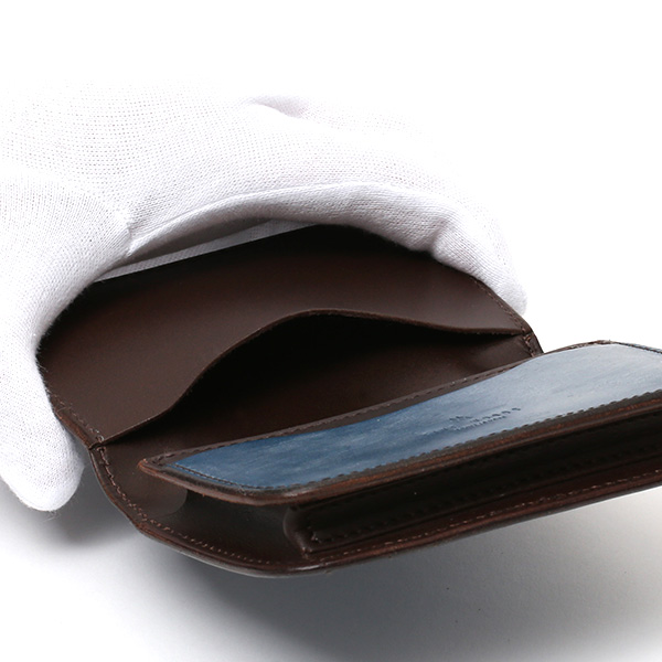  名刺入れ メンズ 本革 ブライドルレザー ブランド ブルー ネイビー 青色 カードケース オールレザー オシャレ 高級 プレゼント ファイブウッズ(FIVE WOODS) CASK(キャスク) #38065