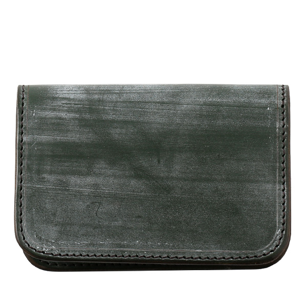 ファイブウッズ(FIVE WOODS) CASK(キャスク) ブライドルレザー カードケース モスグリーン
