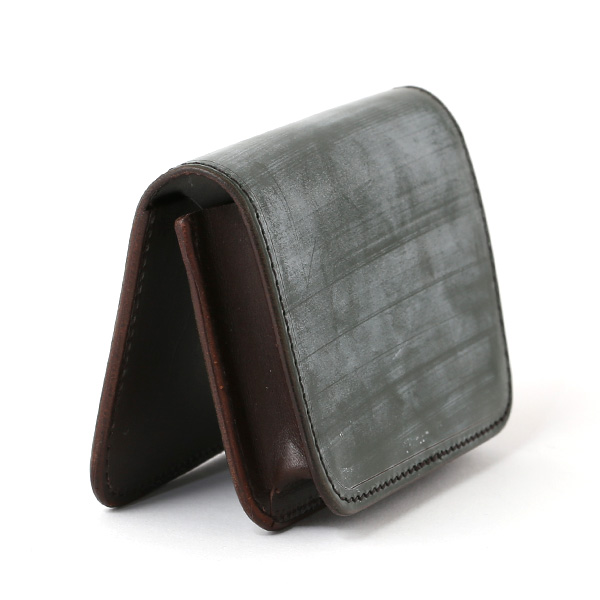 名刺入れ メンズ 本革 ブライドルレザー ブランド グリーン 緑色 カードケース オールレザー オシャレ 高級 プレゼント ファイブウッズ(FIVE WOODS) CASK(キャスク) #38065