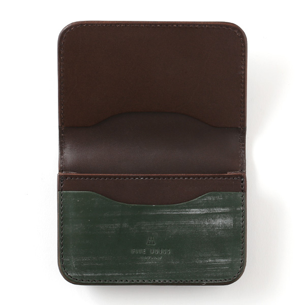 名刺入れ メンズ 本革 ブライドルレザー ブランド グリーン 緑色 カードケース オールレザー オシャレ 高級 プレゼント ファイブウッズ(FIVE WOODS) CASK(キャスク) #38065