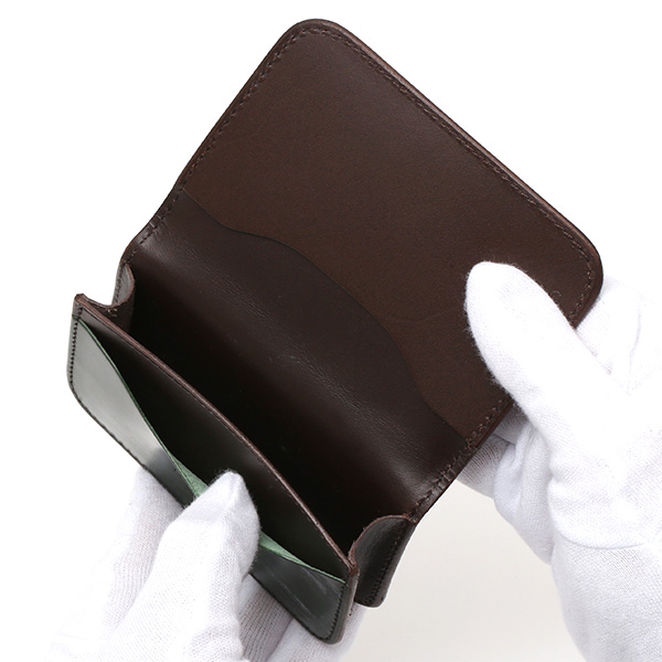 名刺入れ メンズ 本革 ブライドルレザー ブランド グリーン 緑色 カードケース オールレザー オシャレ 高級 プレゼント ファイブウッズ(FIVE WOODS) CASK(キャスク) #38065