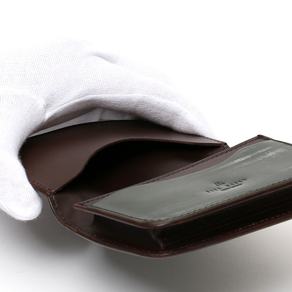 名刺入れ メンズ 本革 ブライドルレザー ブランド グリーン 緑色 カードケース オールレザー オシャレ 高級 プレゼント ファイブウッズ(FIVE WOODS) CASK(キャスク) #38065