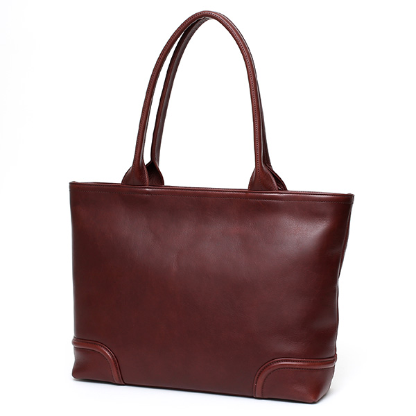  トートバッグ メンズ 本革 日本製 レッド ワイン 赤色 無地 ビジネスバッグ 鞄 カバン 高級 シンプル 大容量 大きめ オシャレ 通勤 通学 ファイブウッズ(FIVE WOODS) PLATEAU(プラトウ) #39186