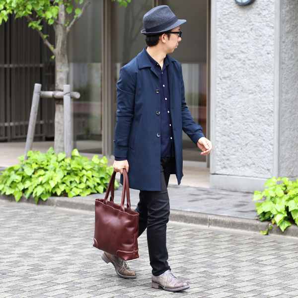  トートバッグ メンズ 本革 日本製 レッド ワイン 赤色 無地 ビジネスバッグ 鞄 カバン 高級 シンプル 大容量 大きめ オシャレ 通勤 通学 ファイブウッズ(FIVE WOODS) PLATEAU(プラトウ) #39186