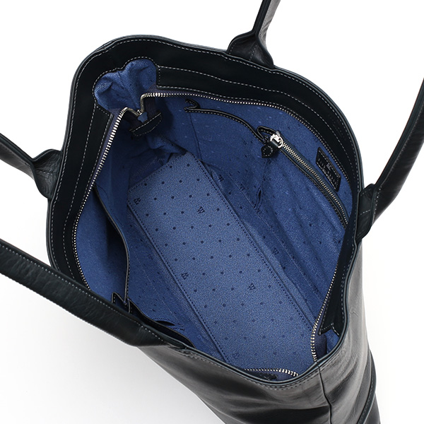 トートバッグ メンズ 本革 日本製 ブルー ネイビー 青色 無地 ビジネスバッグ 鞄 カバン 高級 シンプル 大容量 大きめ オシャレ 通勤 通学 ファイブウッズ(FIVE WOODS) PLATEAU(プラトウ) #39186