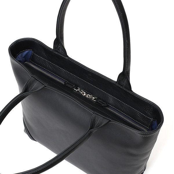  トートバッグ ブランド メンズ レディース 本革 日本製 ブルー ネイビー 青色 無地 小さめ ビジネスバッグ 小ぶり 鞄 カバン 高級 シンプル コンパクト オシャレ 通勤 通学 ファイブウッズ(FIVE WOODS) PLATEAU(プラトウ) #39189