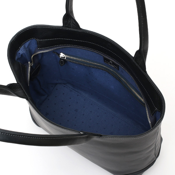  トートバッグ ブランド メンズ レディース 本革 日本製 ブルー ネイビー 青色 無地 小さめ ビジネスバッグ 小ぶり 鞄 カバン 高級 シンプル コンパクト オシャレ 通勤 通学 ファイブウッズ(FIVE WOODS) PLATEAU(プラトウ) #39189