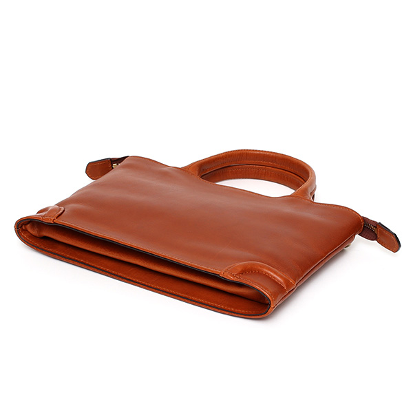  トートバッグ ブランド メンズ レディース 本革 日本製 ブラウン 茶 茶色 無地 クラッチバッグ 鞄 カバン 高級 シンプル コンパクト 小ぶり オシャレ 通勤 通学 ファイブウッズ(FIVE WOODS) PLATEAU(プラトウ) #39190