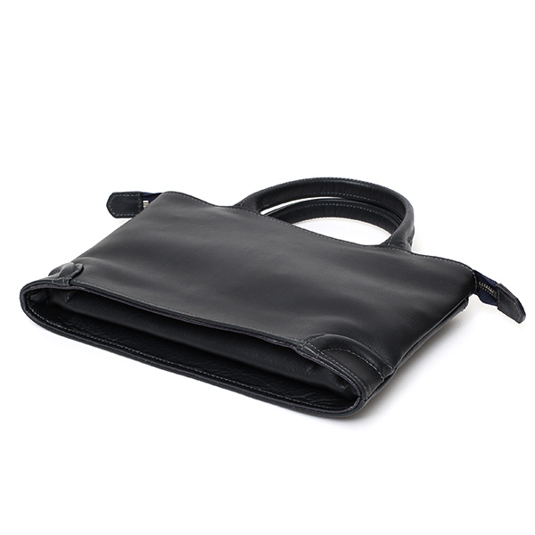  トートバッグ ブランド メンズ レディース 本革 日本製 ブルー ネイビー 青色 無地 クラッチバッグ 鞄 カバン 高級 シンプル コンパクト 小ぶり オシャレ 通勤 通学 ファイブウッズ(FIVE WOODS) PLATEAU(プラトウ) #39190