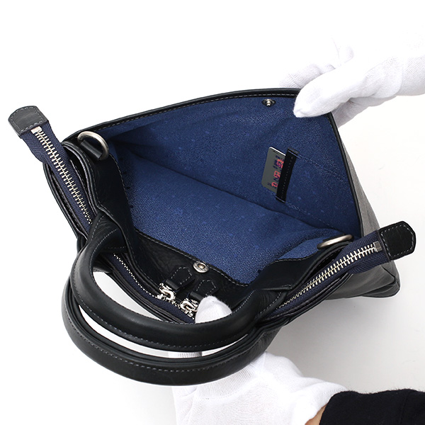  トートバッグ ブランド メンズ レディース 本革 日本製 ブルー ネイビー 青色 無地 クラッチバッグ 鞄 カバン 高級 シンプル コンパクト 小ぶり オシャレ 通勤 通学 ファイブウッズ(FIVE WOODS) PLATEAU(プラトウ) #39190