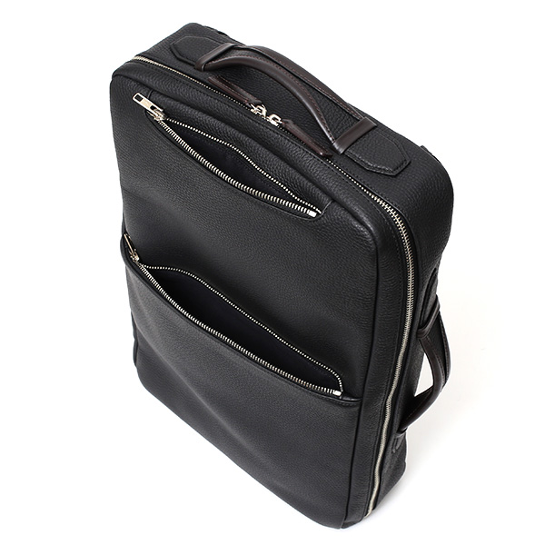  ビジネス リュック ブランド ブランド バックパック メンズ 本革 日本製 大容量 ブラック 黒 黒色 ビジネスバッグ 鞄 カバン ショルダー 高級 シンプル オシャレ 通勤 通学 出張 ファイブウッズ(FIVE WOODS) GRAIN(グレイン) #39092