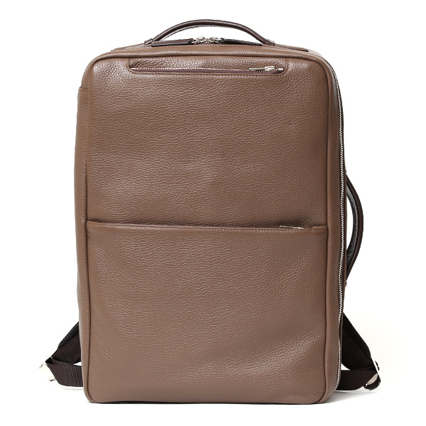 ファイブウッズ(FIVE WOODS) GRAIN(グレイン) ビジネス レザー バックパック ライトブラウン/ダークブラウン