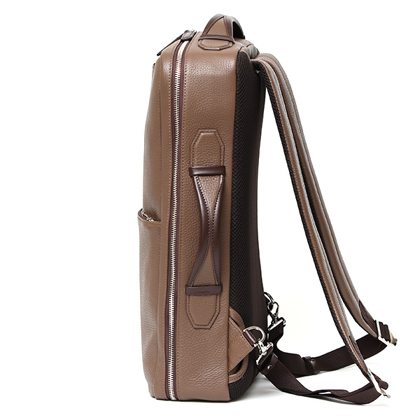 ビジネス リュック ブランド ブランド バックパック メンズ 本革 日本製 大容量 ブラウン 茶 茶色 ビジネスバッグ 鞄 カバン ショルダー 高級 シンプル オシャレ 通勤 通学 出張 ファイブウッズ(FIVE WOODS) GRAIN(グレイン) #39092