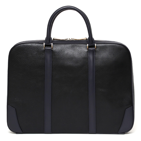 ファイブウッズ(FIVE WOODS) フレイム(FRAME) ラウンド ブリーフケース 薄マチ ブラック