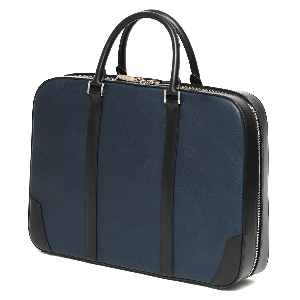  ビジネスバッグ メンズ ブリーフケース レディース レザー ブランド 通勤 出張 大容量 厚マチ A4 軽い ブルー ネイビー 青色 ドキュメントケース 社会人 ビジネスマン バッグ 高級 人気 鞄 ファイブウッズ(FIVE WOODS)