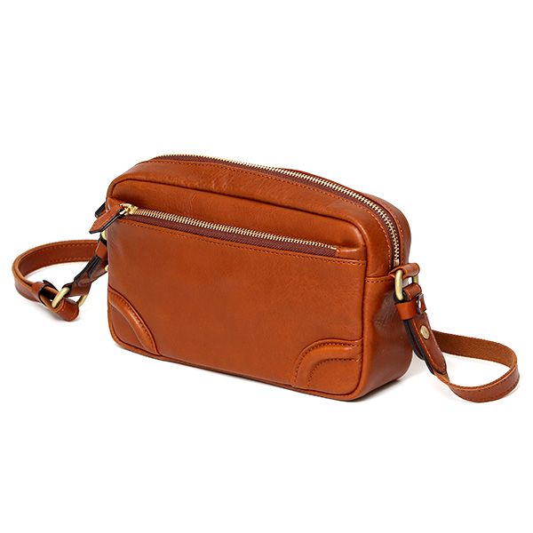 ボディバッグ メンズ 本革 レザー ショルダーバッグ ブランド ミニ バッグ コンパクト 軽い 鞄 ブラウン 茶 茶色 サコッシュ レディース カジュアル ポシェット 国産 ファイブウッズ(FIVE WOODS)