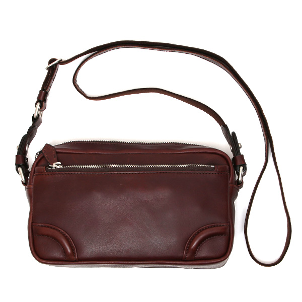 ファイブウッズ(FIVE WOODS) PLATEAU(プラトウ) レザー ショルダーバッグ バーガンディ