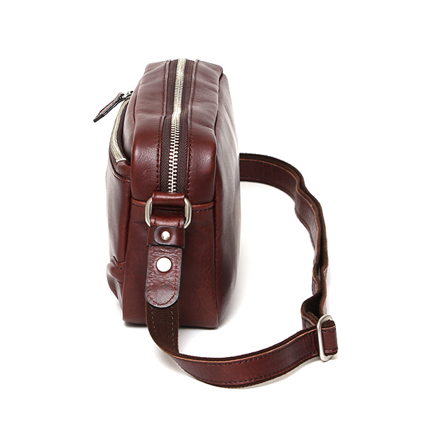 ボディバッグ メンズ 本革 レザー ショルダーバッグ ブランド ミニ バッグ コンパクト 軽い 鞄 レッド ワイン 赤色 サコッシュ レディース カジュアル ポシェット 国産 ファイブウッズ(FIVE WOODS)