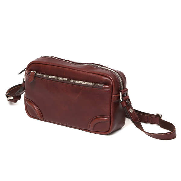 ボディバッグ メンズ 本革 レザー ショルダーバッグ ブランド ミニ バッグ コンパクト 軽い 鞄 レッド ワイン 赤色 サコッシュ レディース カジュアル ポシェット 国産 ファイブウッズ(FIVE WOODS)