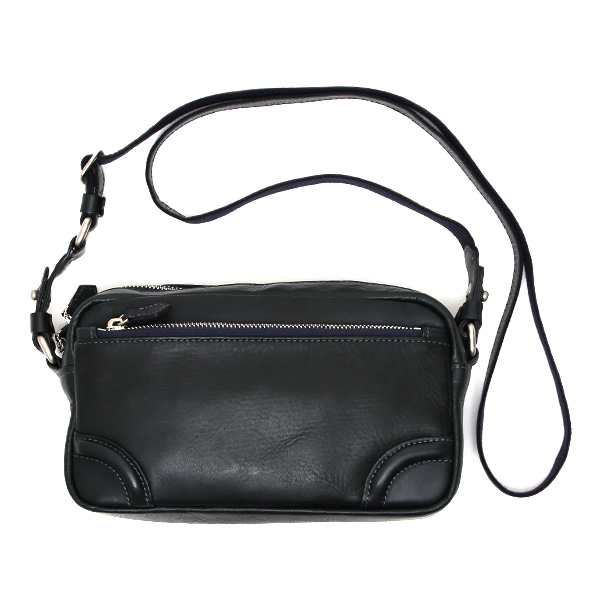 ファイブウッズ(FIVE WOODS) PLATEAU(プラトウ) レザー ショルダーバッグ ネイビー