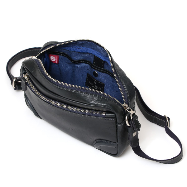 ボディバッグ メンズ 本革 レザー ショルダーバッグ ブランド ミニ バッグ コンパクト 軽い 鞄 ブルー ネイビー 青色 サコッシュ レディース カジュアル ポシェット 国産 ファイブウッズ(FIVE WOODS)
