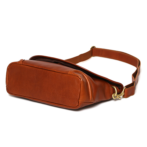 メッセンジャーバッグ メンズ ブランド レザー 日本製 ショルダー バッグ 高級 本革 軽い コンパクト ブラウン 茶 茶色 カジュアル 男女兼用 斜め掛け 自転車 通勤 通学 かばん 人気 ファイブウッズ(FIVE WOODS)