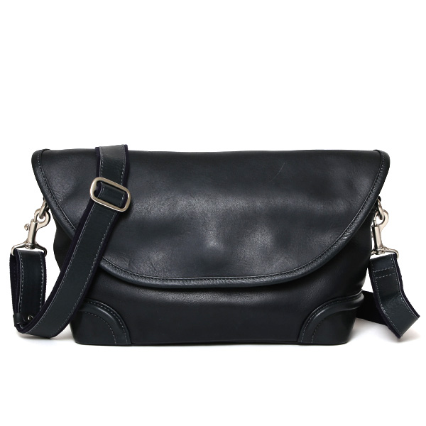 ファイブウッズ(FIVE WOODS) PLATEAU(プラトウ) レザー メッセンジャーバッグ ネイビー