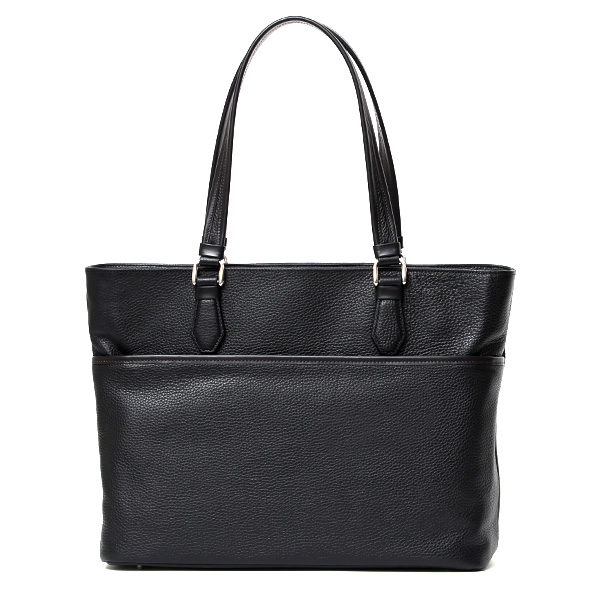 ファイブウッズ(FIVE WOODS) グレイン レザー ビジネストート ブラック/ダークブラウン