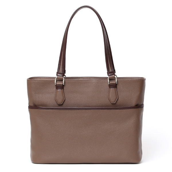 ファイブウッズ(FIVE WOODS) グレイン レザー ビジネストート ライトブラウン/ダークブラウン