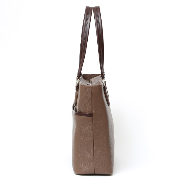  トートバッグ メンズ ビジネス レザー トート 本革 日本製 A4 ビジネスバッグ 大容量 通勤 オフィス ブラウン 茶 茶色 ビジネストート ファスナー PC収納 肩掛け カジュアル フォーマル ファイブウッズ(FIVE WOODS)