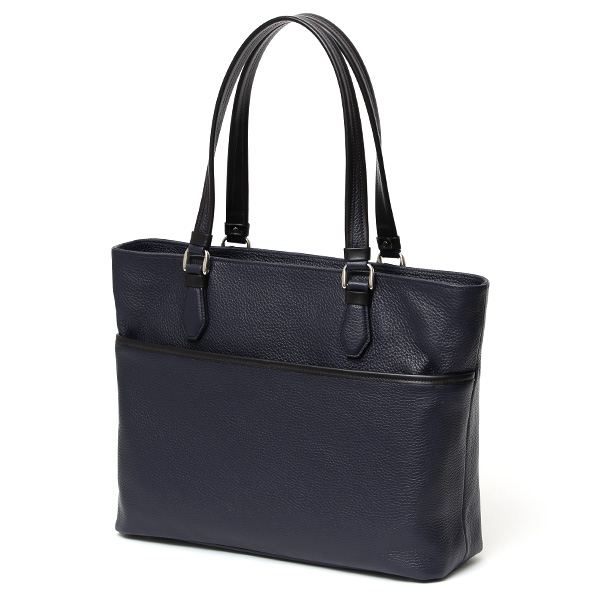  トートバッグ メンズ ビジネス レザー トート 本革 日本製 A4 ビジネスバッグ 大容量 通勤 オフィス ブルー ネイビー 青色 ビジネストート ファスナー PC収納 肩掛け カジュアル フォーマル ファイブウッズ(FIVE WOODS)