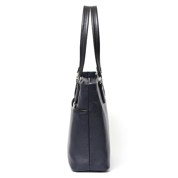  トートバッグ メンズ ビジネス レザー トート 本革 日本製 A4 ビジネスバッグ 大容量 通勤 オフィス ブルー ネイビー 青色 ビジネストート ファスナー PC収納 肩掛け カジュアル フォーマル ファイブウッズ(FIVE WOODS)